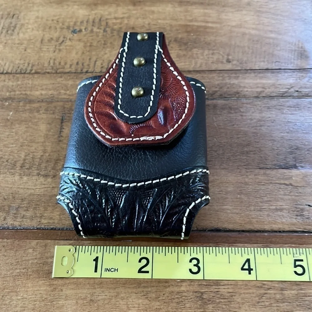 LEATHER flip phone holder
